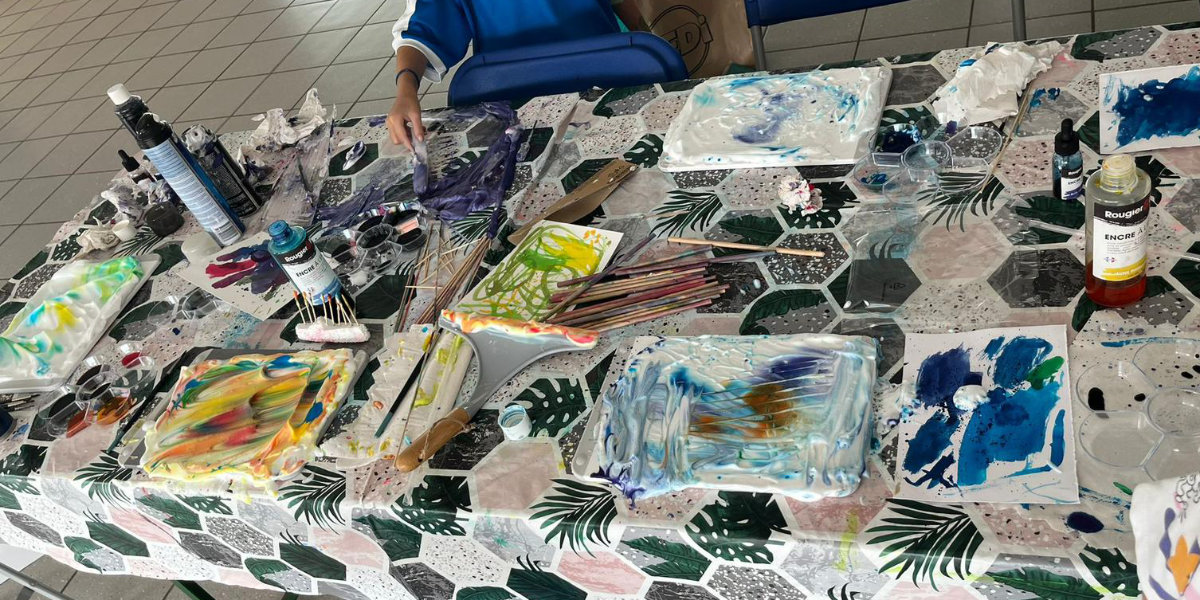 Table chaotique après l'atelier