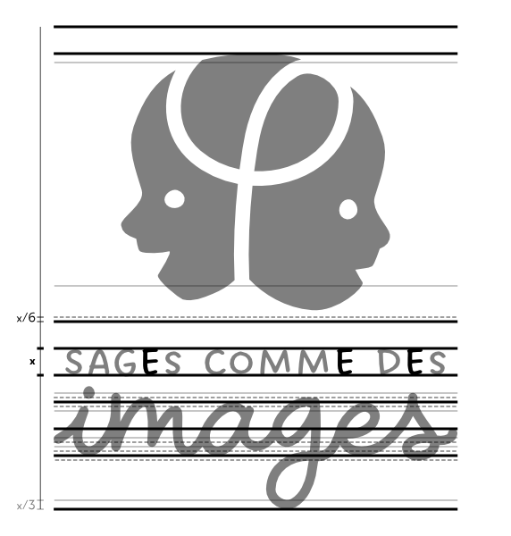 Logo Sages comme des images : lignes de construction horizontales